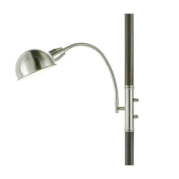 Adesso Home Floor Lamps Adesso® Lexington 71"H Walnut And Brushed Steel Floor And Reading Lamp Combo (4052-15) 7 Adesso Home Floor Lamps Adesso® Lexington 71"H Walnut And Brushed Steel Floor And Reading Lamp Combo (4052-15) - Image 5