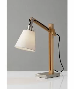 Adesso Home Table Lamps Adesso® Walden Incandescant Adjustable Table Lamp, Natural/Brushed Steel (4088-12) -ADESSO-shop sp100563101 s7