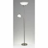 Adesso Home Floor Lamps Adesso® Piedmont 71"H Brushed Steel 300W Torchiere Floor Lamp With Reading Light And White Plastic Shades (7202-22) 2 Adesso Home Floor Lamps Adesso® Piedmont 71"H Brushed Steel 300W Torchiere Floor Lamp With Reading Light And White Plastic Shades (7202-22) -ADESSO-shop sp100563117 s7