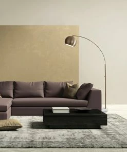 ADESSO-shop 18 Adesso Home Floor Lamps Adesso® Astoria 78"H Antique Brass Arc Floor Lamp With Globe Shade (5170-21)