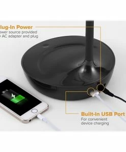 Desk Lamps Bostitch LED Desk Lamp, Glossy (KTVLED1502-BLACK)