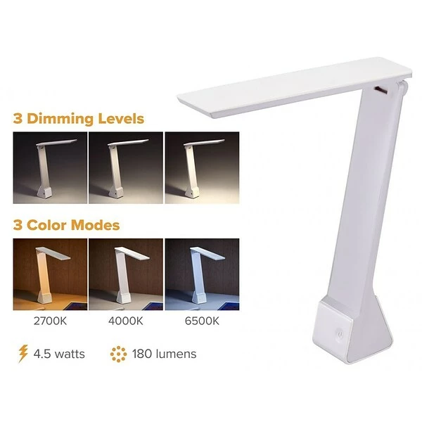 Desk Lamps Bostitch LED Desk Lamp, Matte (KTVLED1810-WHITE) 6 Desk Lamps Bostitch LED Desk Lamp, Matte (KTVLED1810-WHITE) - Image 4