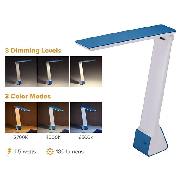 Desk Lamps Bostitch LED Desk Lamp, Matte (KTVLED1810-BLUE) 6 Desk Lamps Bostitch LED Desk Lamp, Matte (KTVLED1810-BLUE) - Image 4