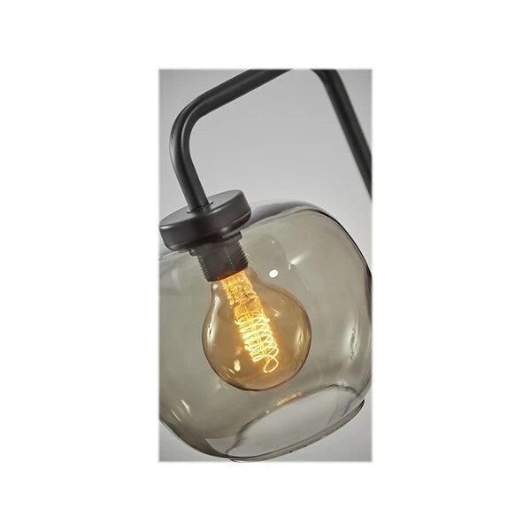 Floor Lamps Adesso Ashton 58.75" Matte Black Floor Lamp With Round Shade (3438-01) 4 Floor Lamps Adesso Ashton 58.75" Matte Black Floor Lamp With Round Shade (3438-01) - Image 2