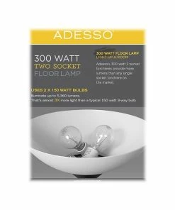 Floor Lamps Adesso Jessica 71" Antique Brass Floor Lamp With Dome Shade (5003-21) 6 Floor Lamps Adesso Jessica 71" Antique Brass Floor Lamp With Dome Shade (5003-21) -ADESSO-shop sp106141128 s7