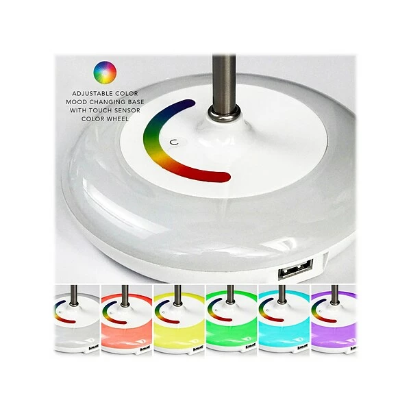 Table Lamps Simplee Adesso Mia Incandescent Table Lamp, White/Brushed Steel (SL4905-02) 3 Table Lamps Simplee Adesso Mia Incandescent Table Lamp, White/Brushed Steel (SL4905-02)