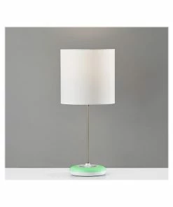 Table Lamps Simplee Adesso Mia Incandescent Table Lamp, White/Brushed Steel (SL4905-02) 11 Table Lamps Simplee Adesso Mia Incandescent Table Lamp, White/Brushed Steel (SL4905-02) -ADESSO-shop sp106383087 s7