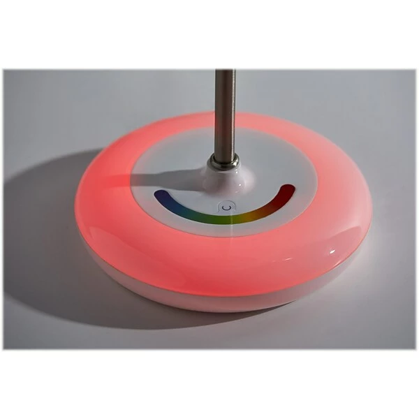 Table Lamps Simplee Adesso Mia Incandescent Table Lamp, White/Brushed Steel (SL4905-02) 8 Table Lamps Simplee Adesso Mia Incandescent Table Lamp, White/Brushed Steel (SL4905-02) - Image 6