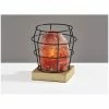 Table Lamps Simplee Adesso Faith Incandescent Table Lamp, Pink Himalayan Salt/Natural Wood/Black (SL1147-12) -ADESSO-shop sp106383101 s7