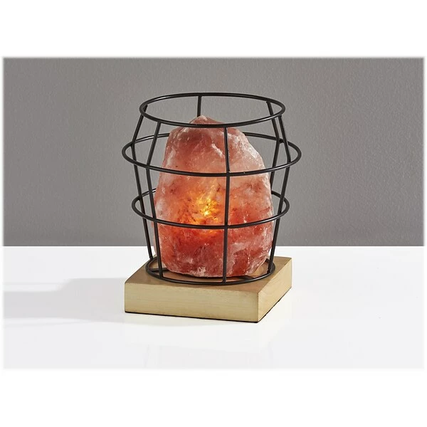 Table Lamps Simplee Adesso Faith Incandescent Table Lamp, Pink Himalayan Salt/Natural Wood/Black (SL1147-12) 3 Table Lamps Simplee Adesso Faith Incandescent Table Lamp, Pink Himalayan Salt/Natural Wood/Black (SL1147-12)