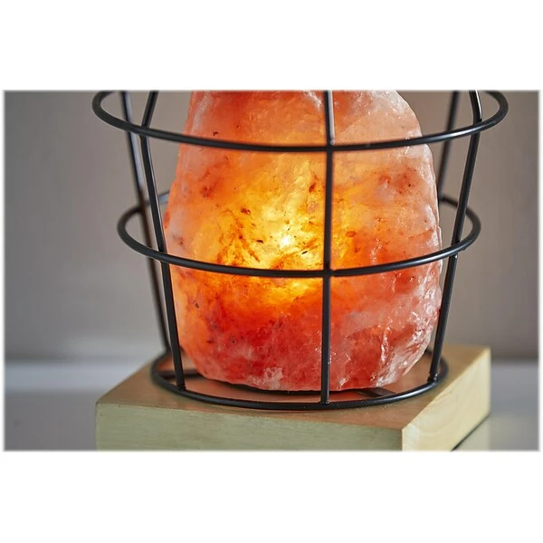 Table Lamps Simplee Adesso Faith Incandescent Table Lamp, Pink Himalayan Salt/Natural Wood/Black (SL1147-12) 6 Table Lamps Simplee Adesso Faith Incandescent Table Lamp, Pink Himalayan Salt/Natural Wood/Black (SL1147-12) - Image 4