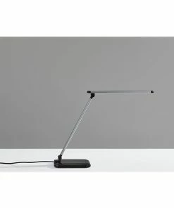 Desk Lamps Simplee Adesso Lennox LED Desk Lamp, 25", Matte Silver/Glossy Black (SL4903-01) 13 Desk Lamps Simplee Adesso Lennox LED Desk Lamp, 25", Matte Silver/Glossy Black (SL4903-01) -ADESSO-shop sp106467673 s7