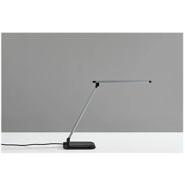 Desk Lamps Simplee Adesso Lennox LED Desk Lamp, 25", Matte Silver/Glossy Black (SL4903-01) 7 Desk Lamps Simplee Adesso Lennox LED Desk Lamp, 25", Matte Silver/Glossy Black (SL4903-01) - Image 5