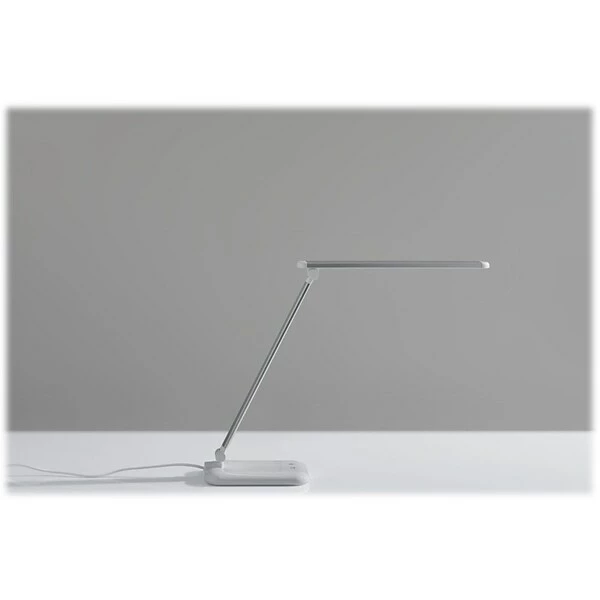 Desk Lamps Simplee Adesso Lennox LED Desk Lamp, 25", Matte Silver/Glossy White (SL4903-02) 4 Desk Lamps Simplee Adesso Lennox LED Desk Lamp, 25", Matte Silver/Glossy White (SL4903-02) - Image 2