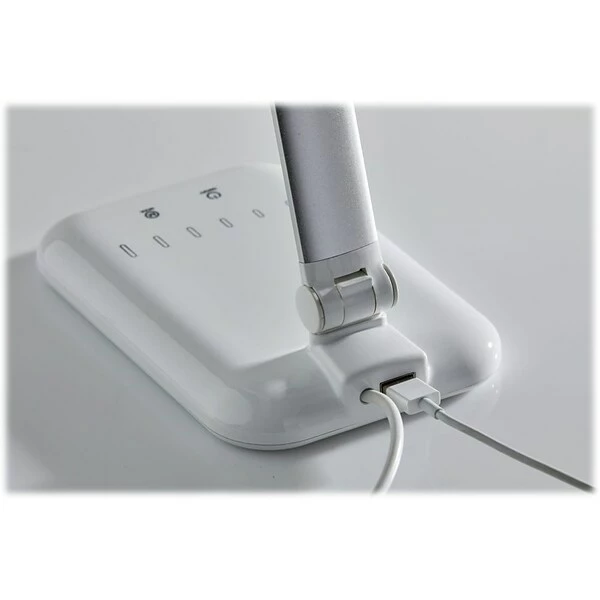 Desk Lamps Simplee Adesso Lennox LED Desk Lamp, 25", Matte Silver/Glossy White (SL4903-02) 6 Desk Lamps Simplee Adesso Lennox LED Desk Lamp, 25", Matte Silver/Glossy White (SL4903-02) - Image 4