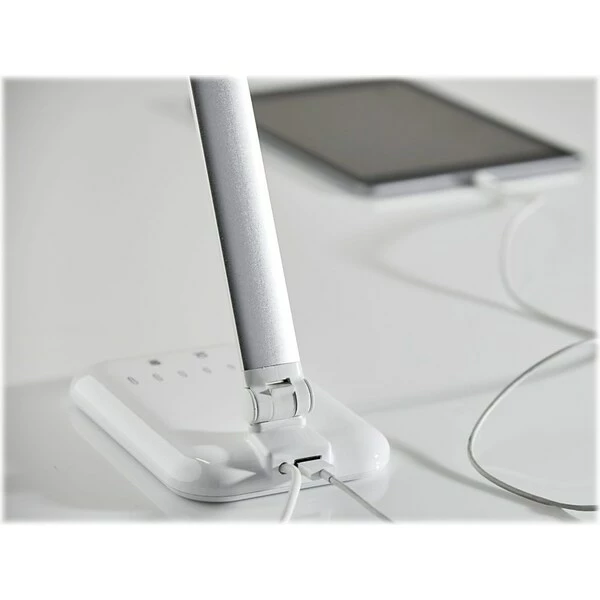 Desk Lamps Simplee Adesso Lennox LED Desk Lamp, 25", Matte Silver/Glossy White (SL4903-02) 7 Desk Lamps Simplee Adesso Lennox LED Desk Lamp, 25", Matte Silver/Glossy White (SL4903-02) - Image 5