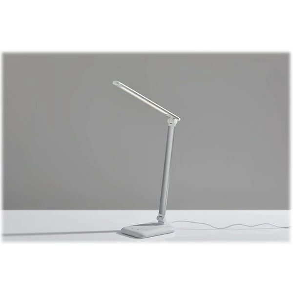 Desk Lamps Simplee Adesso Lennox LED Desk Lamp, 25", Matte Silver/Glossy White (SL4903-02) 8 Desk Lamps Simplee Adesso Lennox LED Desk Lamp, 25", Matte Silver/Glossy White (SL4903-02) - Image 6