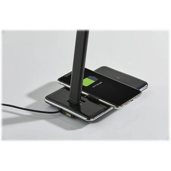 Desk Lamps Simplee Adesso Declan AdessoCharge LED Desk Lamp, 16", Glossy Black (SL4904-01) 6 Desk Lamps Simplee Adesso Declan AdessoCharge LED Desk Lamp, 16", Glossy Black (SL4904-01) - Image 4