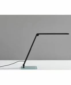 Desk Lamps Simplee Adesso Douglas LED Desk Lamp, 24", Matte Black (SL4901-01)