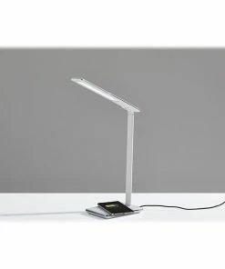 Desk Lamps Simplee Adesso Declan AdessoCharge LED Desk Lamp, 16", Glossy White (SL4904-02) -ADESSO-shop sp106467701 s7