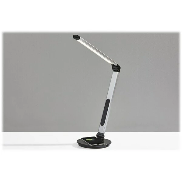 Desk Lamps Simplee Adesso Rodney AdessoCharge LED Desk Lamp, 26.5", Matte Silver/Glossy Black (SL4900-22) 5 Desk Lamps Simplee Adesso Rodney AdessoCharge LED Desk Lamp, 26.5", Matte Silver/Glossy Black (SL4900-22) - Image 3