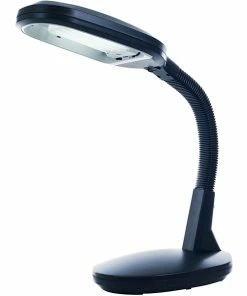 Trademark Global Desk Lamps Lavish Home Sunlight Compact Fluorescent (CFL) Desk Lamp, 22"H, Black (72-0893)