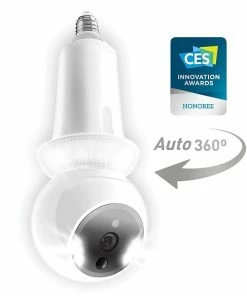 Security Cameras & Systems Amaryllo Zeus Biometric Auto-Tracking Light Bulb Indoor Security Camera, White (ACR1501R23WHE26) -ADESSO-shop sp117593364 s7