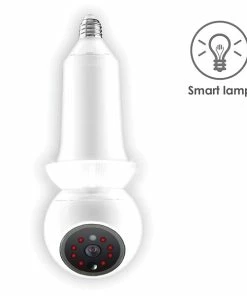 Security Cameras & Systems Amaryllo Zeus Biometric Auto-Tracking Light Bulb Indoor Security Camera, White (ACR1501R23WHE26) -ADESSO-shop sp117593367 s7