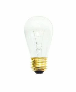 LED Lightbulbs Bulbrite Incandescent S14 11W Dimmable Clear 2700K Warm White Light Bulb, 25 Pack (701111)