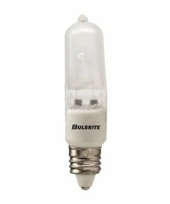 LED Lightbulbs Bulbrite 100 Watt 120V Dimmable Frost T4 Halogen Mini Light Bulbs, 2900K Soft White Light, 5/Pack (860801)