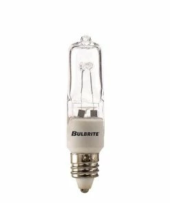LED Lightbulbs Bulbrite 50 Watt Dimmable Clear T4 Mini-Candelabra (E11) Halogen Light Bulbs, 5/Pack(860796)