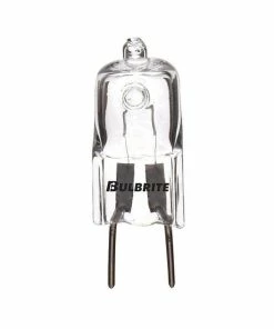 LED Lightbulbs Bulbrite 50 Watt Dimmable Clear T4 Bi-Pin (GY8) Halogen Bulb, 5/Pack (860840)