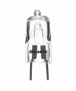 LED Lightbulbs Bulbrite 20 Watt Dimmable Clear T4 Bi-Pin (GY8) Mini Halogen Light Bulbs, 5/Pack(860837)