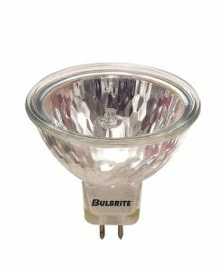 LED Lightbulbs Bulbrite 50 Watt 12V Dimmable MR16 Lensed Narrow Spot Halogen Light Bulbs With Bi-Pin (GU5.3) Base, 8/Pack (860701)