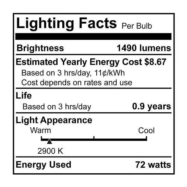 LED Lightbulbs Bulbrite Halogen A19 Medium Screw Base (E26) Light Bulb, 72 Watt (100 Watt Incandescent Equivalent), 12/Pack (860627) 3 LED Lightbulbs Bulbrite Halogen A19 Medium Screw Base (E26) Light Bulb, 72 Watt (100 Watt Incandescent Equivalent), 12/Pack (860627)