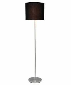 Floor Lamps Simple Designs Incandescent Floor Lamp, Black (LF2004-BLK)