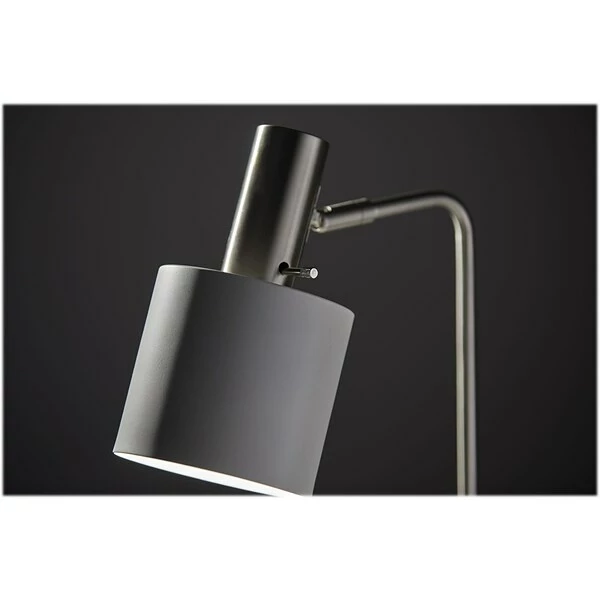 Desk Lamps Adesso Emmett Incandescent Desk Lamp, 23.25", Brushed Steel/Matte White (3158-02) 6 Desk Lamps Adesso Emmett Incandescent Desk Lamp, 23.25", Brushed Steel/Matte White (3158-02) - Image 4