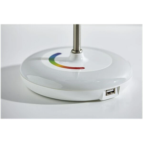 Table Lamps Simplee Adesso Mia Color Changing Interchangeable Table Lamp, White/Brushed Steel (SL4905-02) 4 Table Lamps Simplee Adesso Mia Color Changing Interchangeable Table Lamp, White/Brushed Steel (SL4905-02) - Image 2