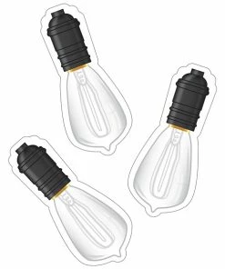 Carson-Dellosa Decorative Accents & Board Sets Schoolgirl Style™ Industrial Cafe Vintage Light Bulb Cut-Outs, 36 Per Pack, 3 Packs (CD-120589-3)