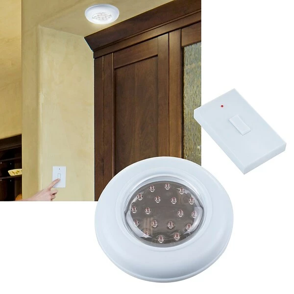 Lavish Home Accent Lights Everyday Home LED Cordless Ceiling Light White (M100014) 1 Lavish Home Accent Lights Everyday Home LED Cordless Ceiling Light White (M100014)