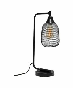 Desk Lamps Lalia Home Studio Loft Incandescent Desk Lamp, 19", Matte Black (LHD-2000-BK)