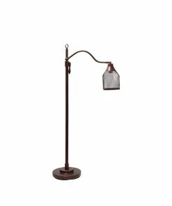 Floor Lamps Lalia Home Studio Loft 60" Red Bronze Floor Lamp With Cylindrical Shade (LHF-5020-RB)