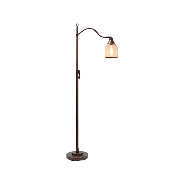 Floor Lamps Lalia Home Studio Loft 60" Red Bronze Floor Lamp With Cylindrical Shade (LHF-5020-RB) 4 Floor Lamps Lalia Home Studio Loft 60" Red Bronze Floor Lamp With Cylindrical Shade (LHF-5020-RB) - Image 2