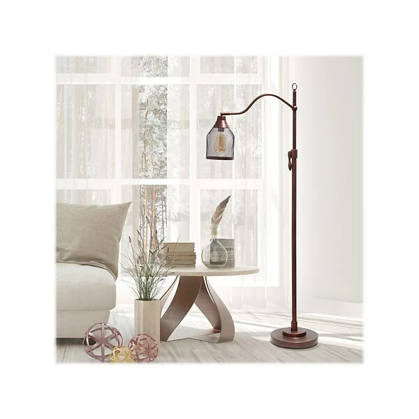 Floor Lamps Lalia Home Studio Loft 60" Red Bronze Floor Lamp With Cylindrical Shade (LHF-5020-RB) 7 Floor Lamps Lalia Home Studio Loft 60" Red Bronze Floor Lamp With Cylindrical Shade (LHF-5020-RB) - Image 5