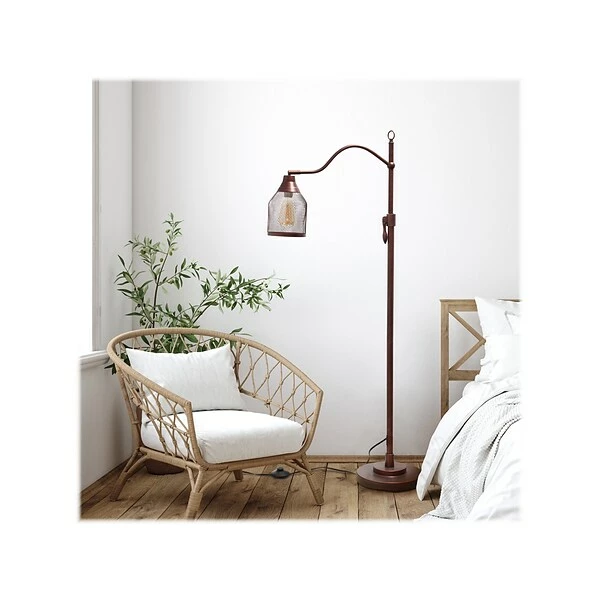 Floor Lamps Lalia Home Studio Loft 60" Red Bronze Floor Lamp With Cylindrical Shade (LHF-5020-RB) 8 Floor Lamps Lalia Home Studio Loft 60" Red Bronze Floor Lamp With Cylindrical Shade (LHF-5020-RB) - Image 6