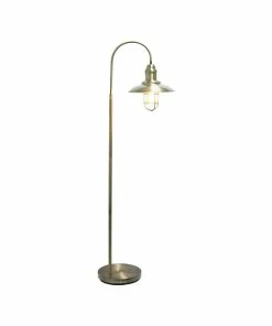 Floor Lamps Lalia Home Barnlitt 64" Antique Brass Floor Lamp With Round Cage Shade (LHF-5022-AB)