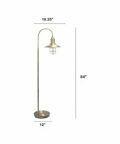 Floor Lamps Lalia Home Barnlitt 64" Antique Brass Floor Lamp With Round Cage Shade (LHF-5022-AB) 15 Floor Lamps Lalia Home Barnlitt 64" Antique Brass Floor Lamp With Round Cage Shade (LHF-5022-AB) -ADESSO-shop sp144158601 s7