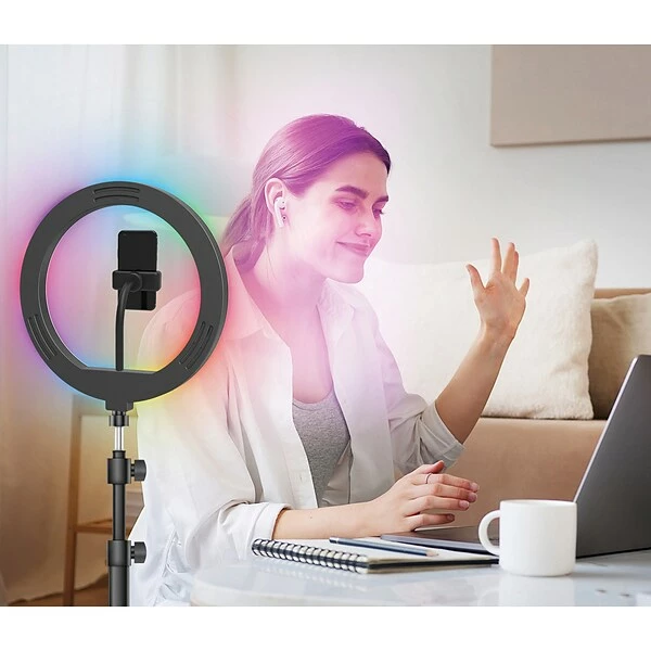 Cell Phone Tools & Accessories Supersonic PRO Live Stream 12-Inch LED Selfie RGB Ring Light With Floor Stand (SC-2230RGB) 2 Cell Phone Tools & Accessories Supersonic PRO Live Stream 12-Inch LED Selfie RGB Ring Light With Floor Stand (SC-2230RGB)