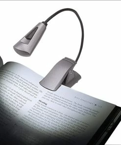 Standard Lightbulbs Carson Optical FlexNeck Plus 12.4 In. Fully-Adjustable Booklight, Gray (FL-66)