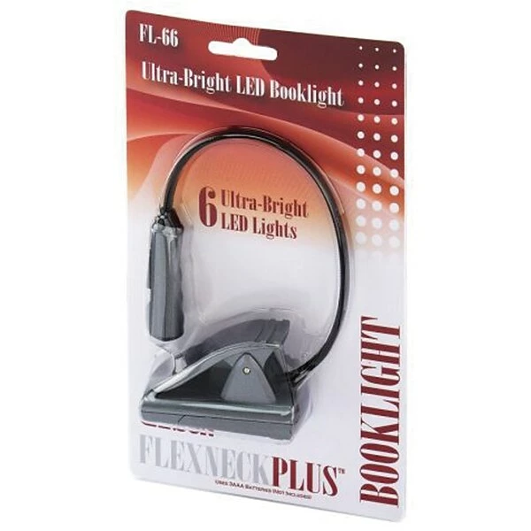 Standard Lightbulbs Carson Optical FlexNeck Plus 12.4 In. Fully-Adjustable Booklight, Gray (FL-66) 4 Standard Lightbulbs Carson Optical FlexNeck Plus 12.4 In. Fully-Adjustable Booklight, Gray (FL-66) - Image 2